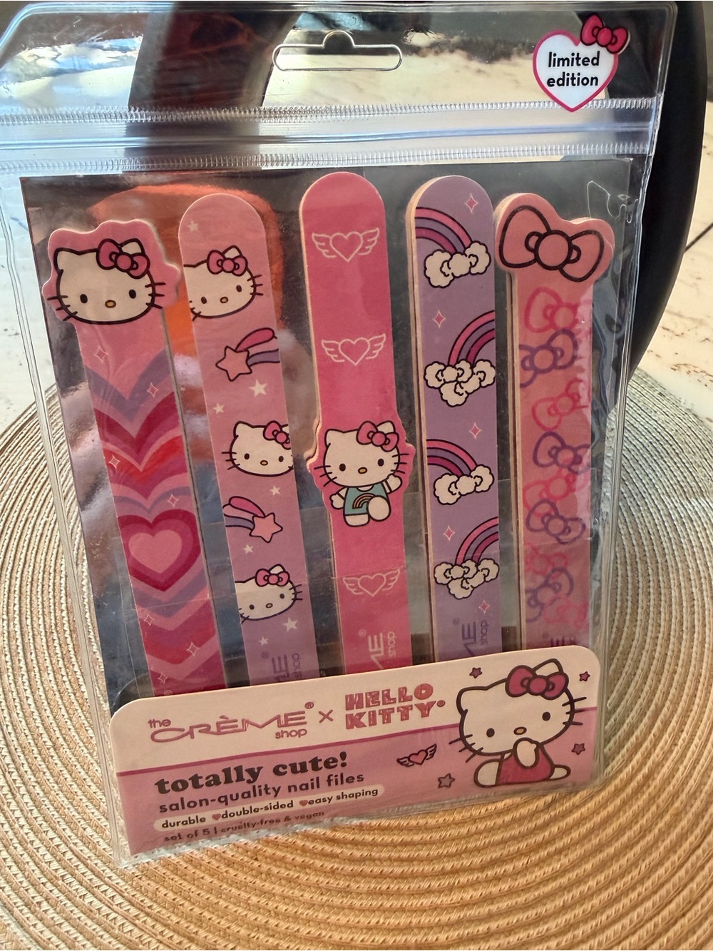 The Crème Shop x Hello Kitty 5 Piece Nail File Set - Limited Edition